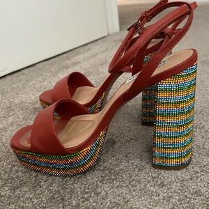 Steve Madden - Carson Rhinestones Rainbow/Leather - Size 8.5